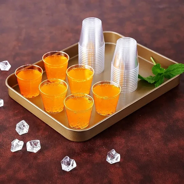 1oz Clear Plastic Disposable Hard Cups