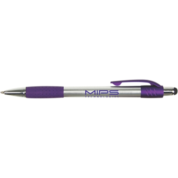 Silver Stylus Pen w/ Metallic Accents