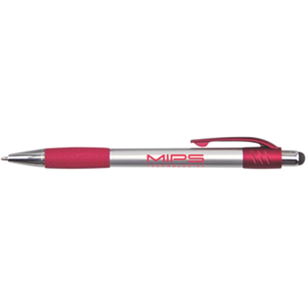 Silver Stylus Pen w/ Metallic Accents