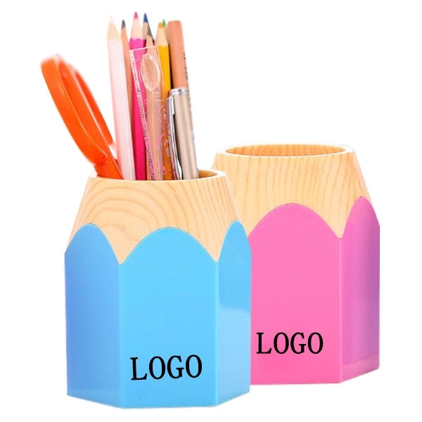 Pencil Shape Plastic Pen Holder