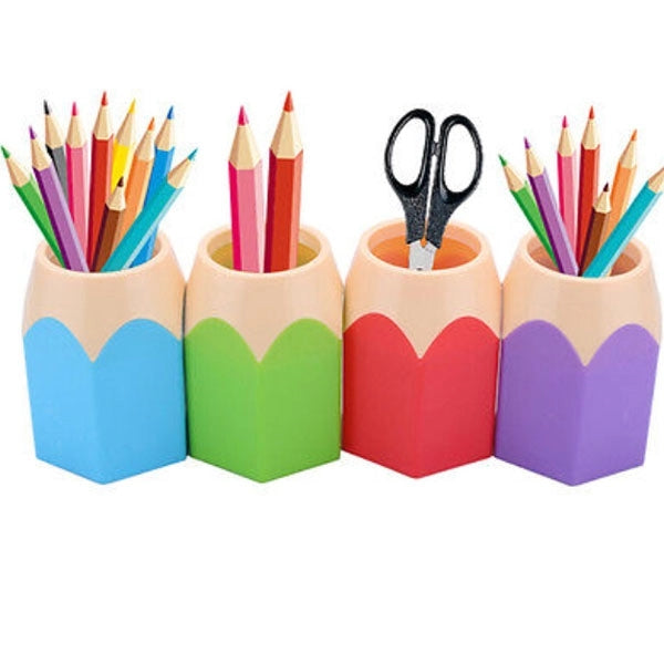 Pencil Shape Plastic Pen Holder