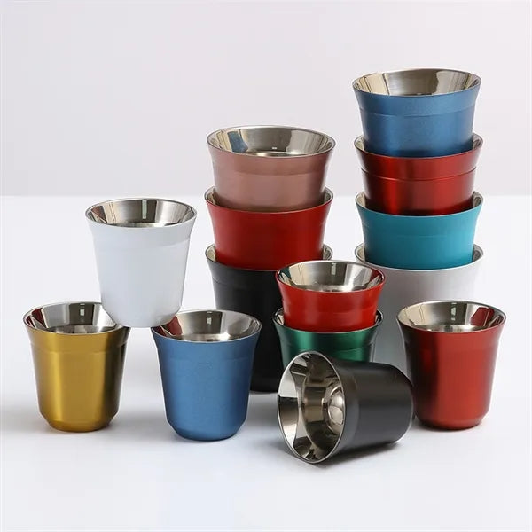 Double Wall Stainless Steel Espresso Cup