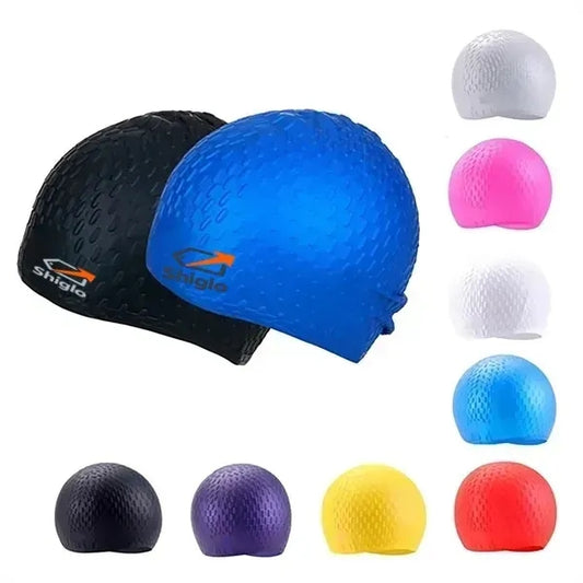Ear Protection Water Drop Silicone Swim Cap