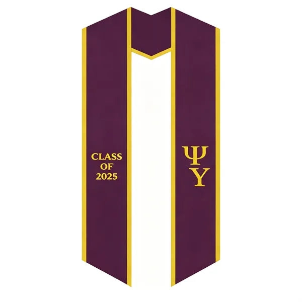 Premium Satin Embroidered Graduation Stole