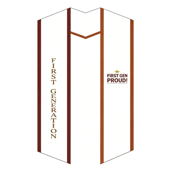 Premium Satin Embroidered Graduation Stole