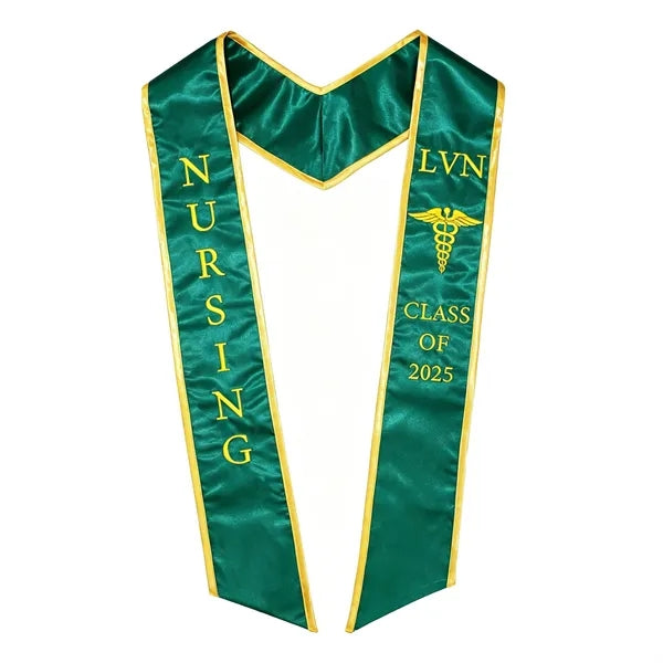 Premium Satin Embroidered Graduation Stole