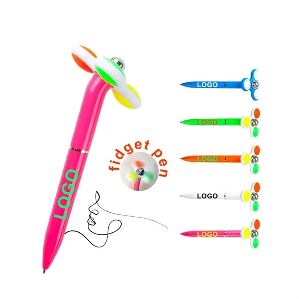 Fingertip Gyro Fidget Spinner Ballpoint Pen