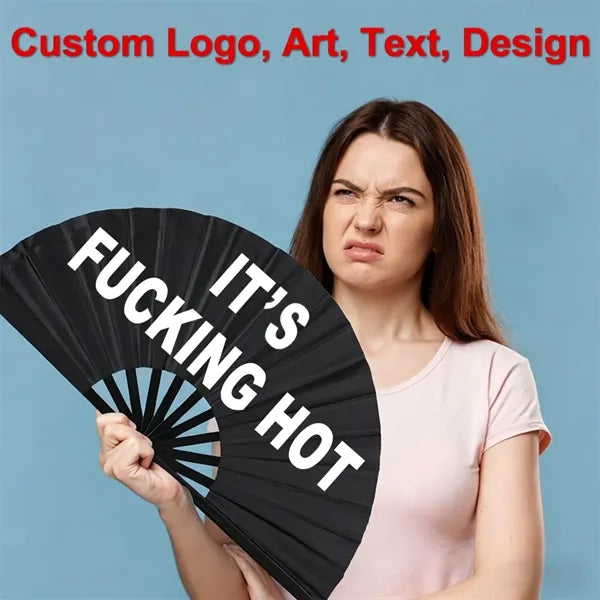 Large Folding Hand rave Fan foldable Custom