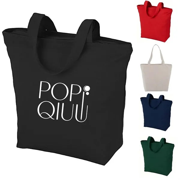 Maine Zippered 8-oz Cotton Tote