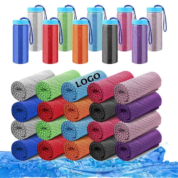 Breathable Quick-Drying Towels with Storage Bottle & Lanyard