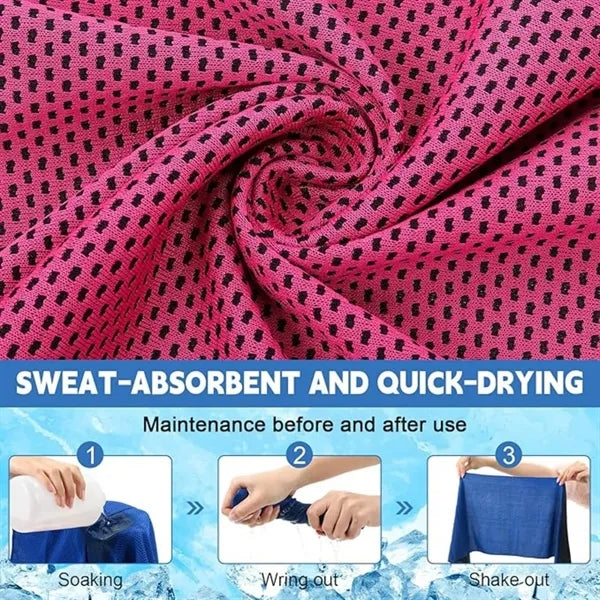 Breathable Quick-Drying Towels with Storage Bottle & Lanyard