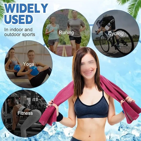 Breathable Quick-Drying Towels with Storage Bottle & Lanyard