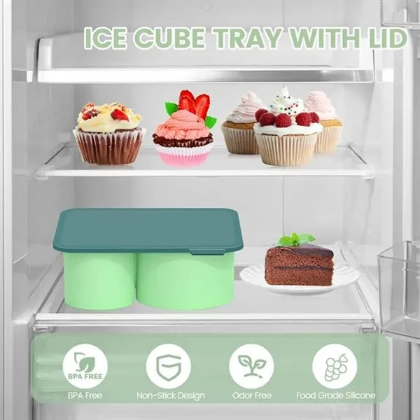 Tier Hollow Ice Mold with Lid for 20&40oz Tumbler Cups