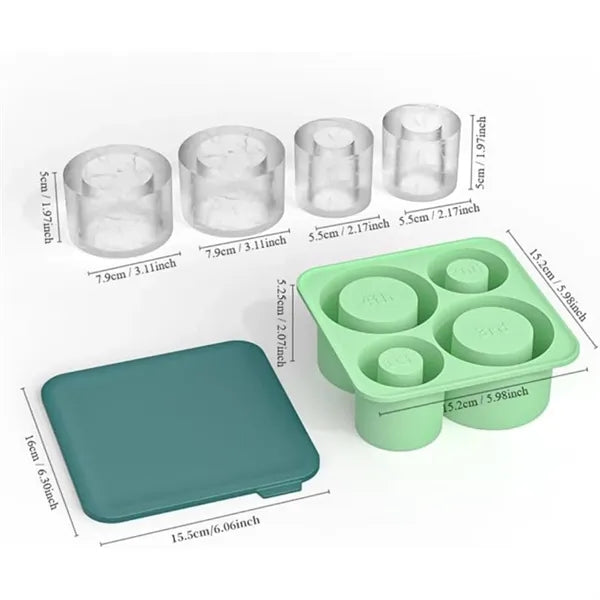 Tier Hollow Ice Mold with Lid for 20&40oz Tumbler Cups