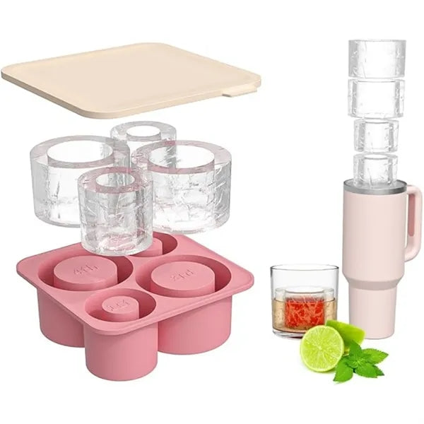 Tier Hollow Ice Mold with Lid for 20&40oz Tumbler Cups
