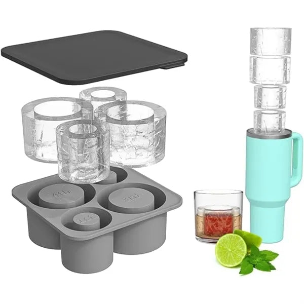 Tier Hollow Ice Mold with Lid for 20&40oz Tumbler Cups