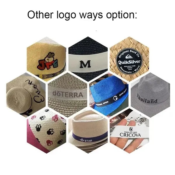 Unisex Travel Panama Hat Summer Wide Brim Straw Cap