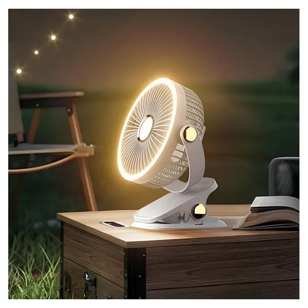USB Clip Fan With Night Light