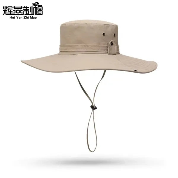 Quick Dry Breathable Wide Brim Bucket Hat Outdoor Fishing Su
