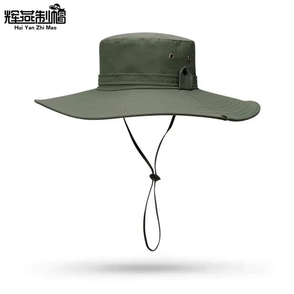 Quick Dry Breathable Wide Brim Bucket Hat Outdoor Fishing Su