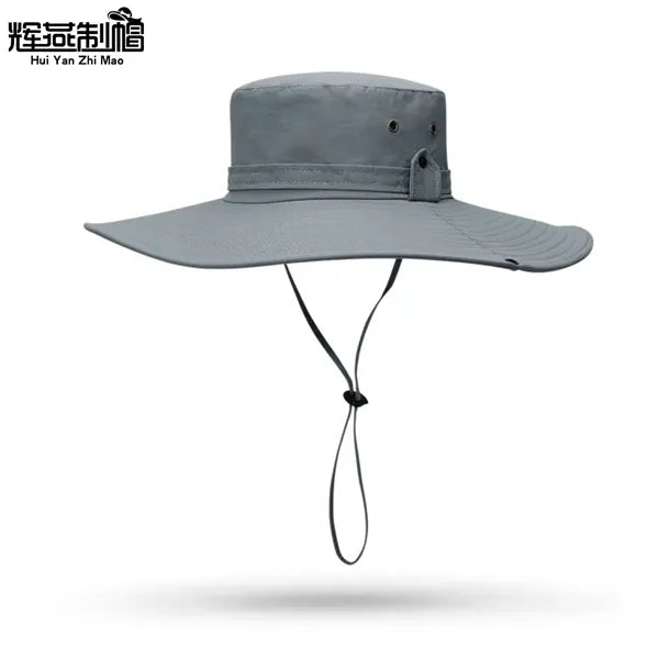 Quick Dry Breathable Wide Brim Bucket Hat Outdoor Fishing Su