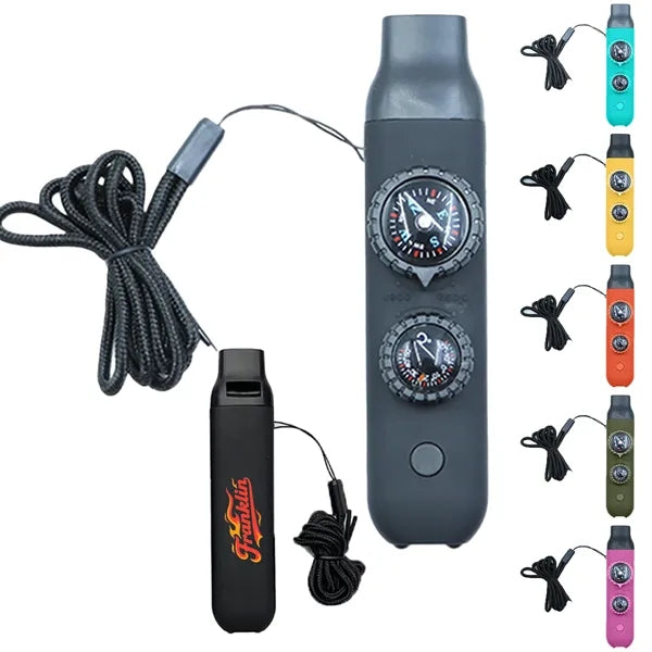7 in 1 Outdoor Survival Whistle Multi Tool