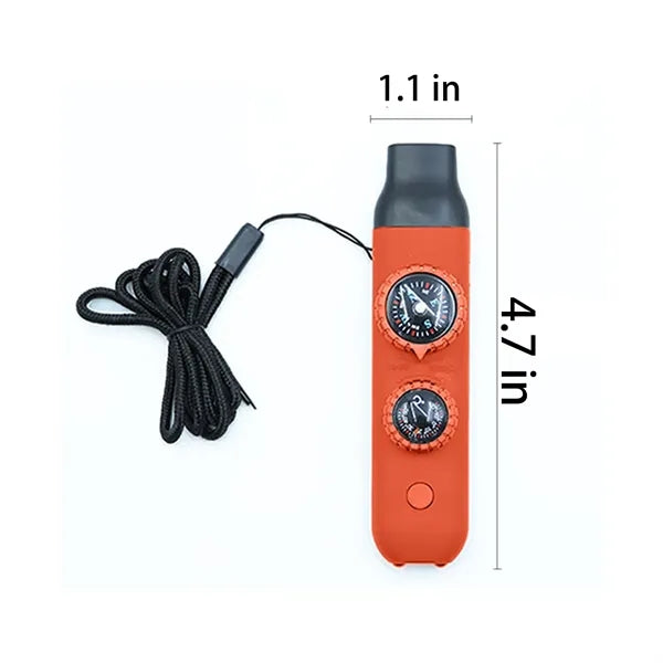 7 in 1 Outdoor Survival Whistle Multi Tool