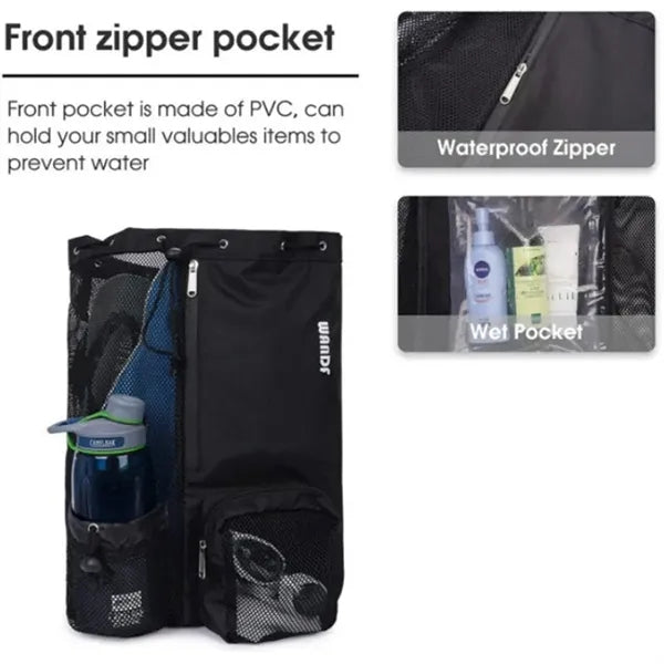 Swimming Drawstring Bag Mesh Equipment