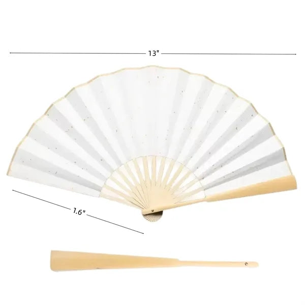 Folding Bamboo Paper Hand Fan