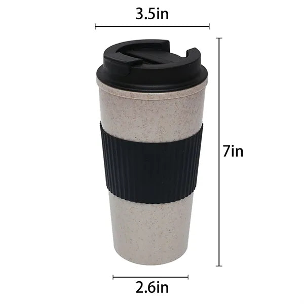 16OZ Wheat Straw Coffee Cup