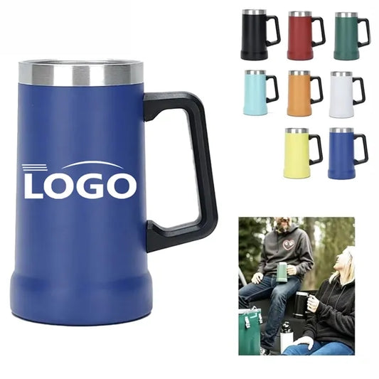 24Oz 304 Stainless Steel Vacuum Insulated Mug with Handle