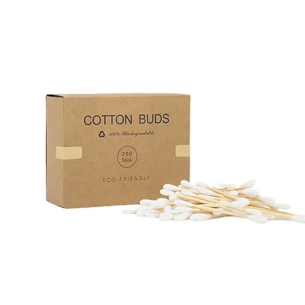 200pcs Bamboo Cotton Swabs