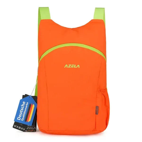 Logo Foldable Backpack Lightweight Polyester
