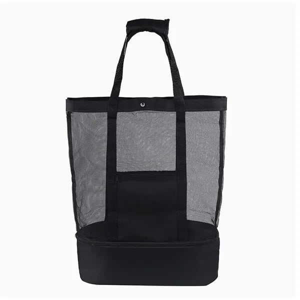 Mesh Beach Tote Bag with Wet & Dry Compartment