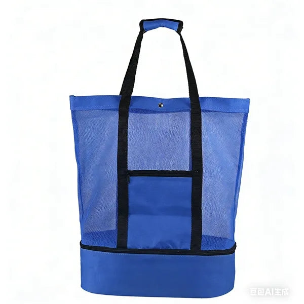 Mesh Beach Tote Bag with Wet & Dry Compartment