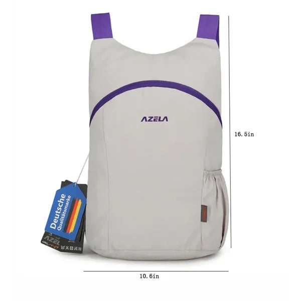 Logo Foldable Backpack Lightweight Polyester