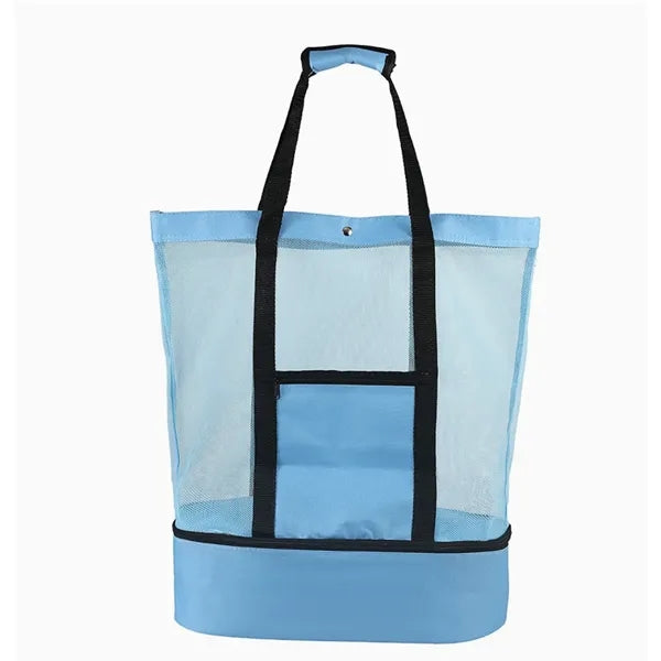 Mesh Beach Tote Bag with Wet & Dry Compartment