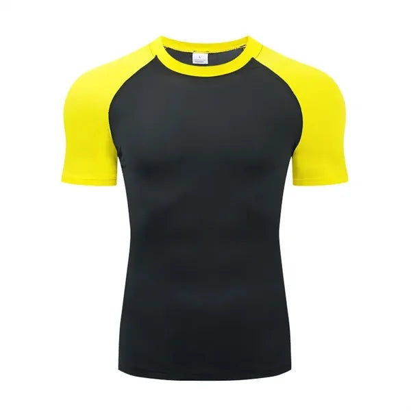 Men's Short Compression Shirt Quick Dry Workout T-Shirt
