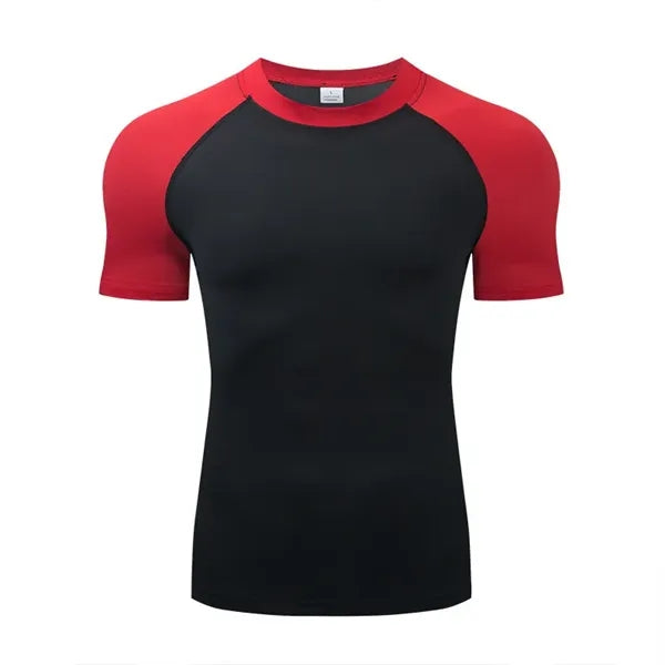 Men's Short Compression Shirt Quick Dry Workout T-Shirt