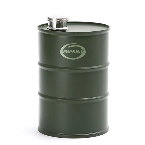 25oz Stainless Steel Oil Drum Hip Flask