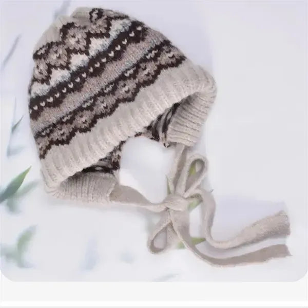 Warm ear protectors knitted beanie