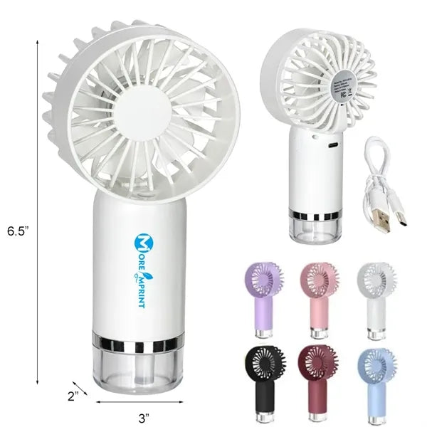 Portable Handheld Misting Fan USB Rechargeable Mini Cooler
