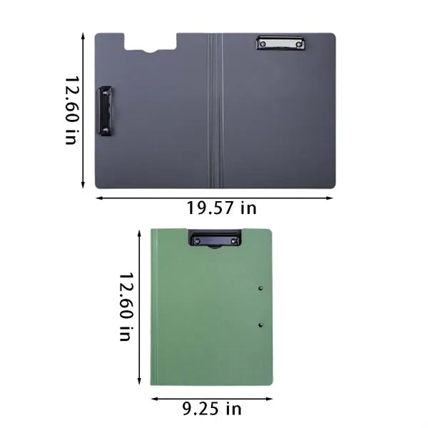 Document organizer clipboard folder for office supplies