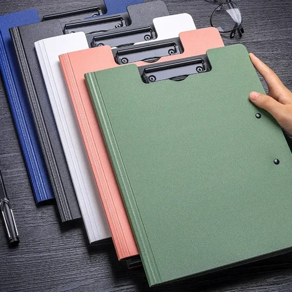 Document organizer clipboard folder for office supplies
