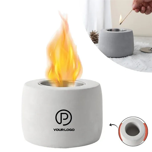 Rustic mini tabletop fire pit stove for camping patio picnic