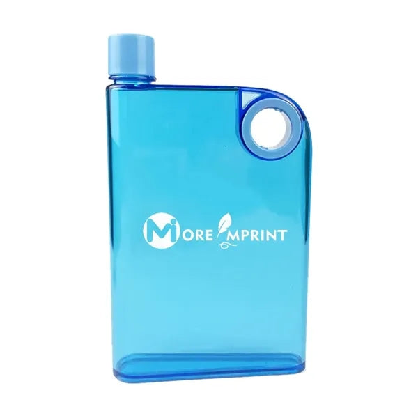 Portable Flat Water Bottle 14Oz Free Plastic Drinking Flask