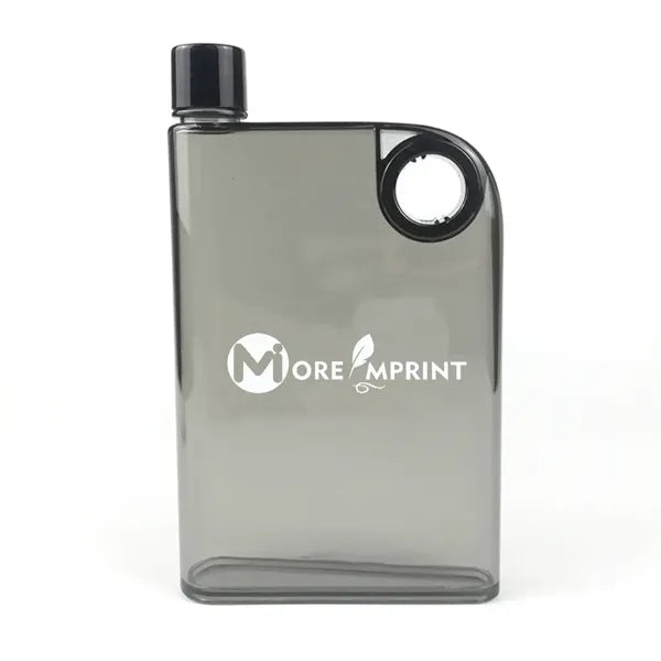Portable Flat Water Bottle 14Oz Free Plastic Drinking Flask