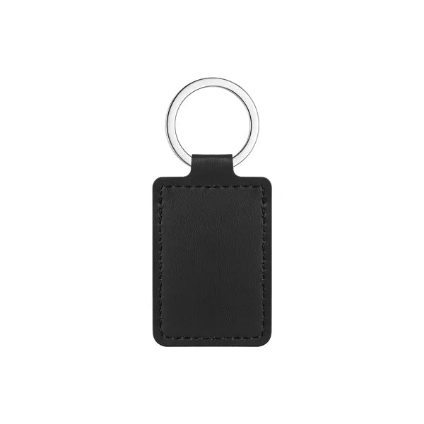PU Leather Keychain with Metal Ring, Full-Color Print