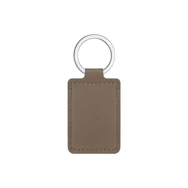 PU Leather Keychain with Metal Ring, Full-Color Print