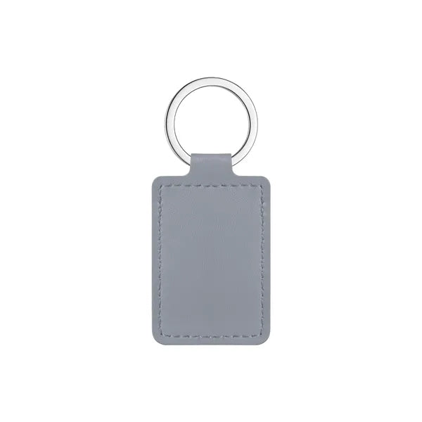 PU Leather Keychain with Metal Ring, Full-Color Print